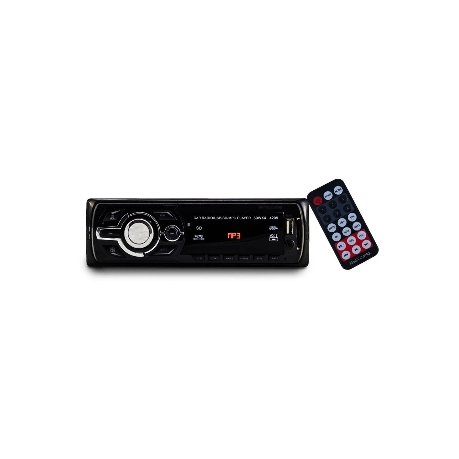 Rádio De Carro 1 Din Bluetooth Usb Mp3 Microsd Aux Cdx4209