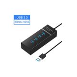 Hub Usb 3.0 4 Portas Em 1 De Alta Velocidade De 5 Gbps