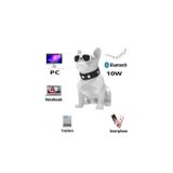 Alto-falante Bluetooth Sem Fio Para Cães Bulldog White
