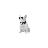 Alto-falante Bluetooth Sem Fio Para Cães Bulldog White