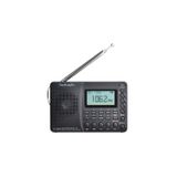 Rádio Digital Portátil Fm Am Bluetooth Recarregável De Ondas Curtas