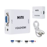 Conversor De Adaptador Vga Para Hdmi E Áudio De Vídeo Full Hd 1080p