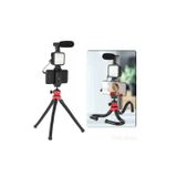 Kit De Vídeo De Vlogging Jumpflash Kit-04lm Com Microfone E Tripé