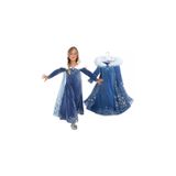 Fantasia De Princesa Elsa Frozen 2 Tamanho 8-9 Para Meninas