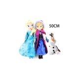 Combo De Princesa De Pelúcia Aisha Anna Frozen 50cm Disney