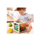 Cubo Montessori De Brinquedo Interativo De Habilidades Motoras Para Bebês