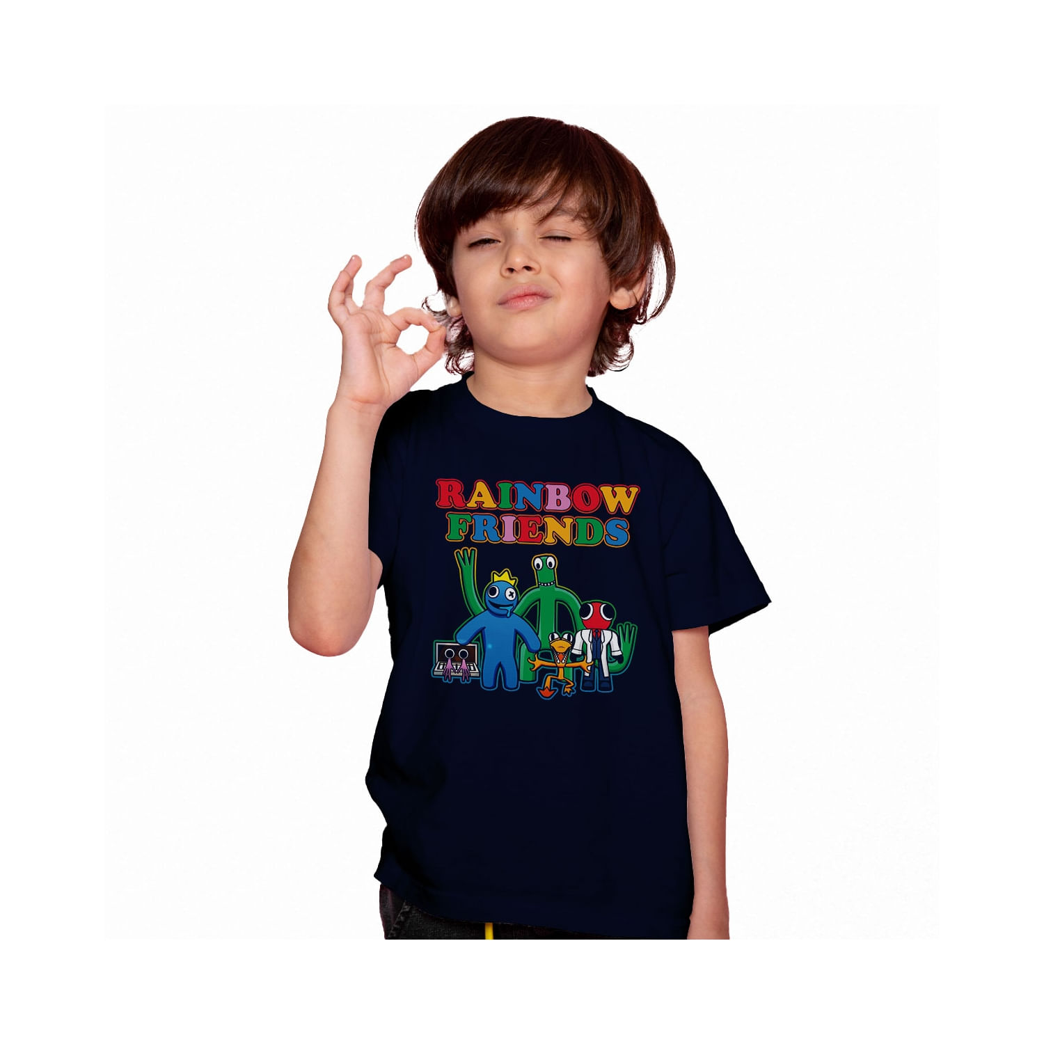 Camiseta Fanshirt Rainbow Friends Roblox 423 Para Crianças