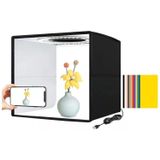 Caixa De Luz De Estúdio Fotográfico Mini 30x30cm Com Luz Led Usb