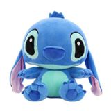 Brinquedo De Pelúcia Baby Stitch Azul 30 Cm Para Crianças