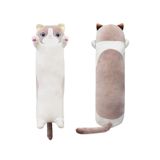 Almofada De Pelúcia Alongada Para Gatos 87cm