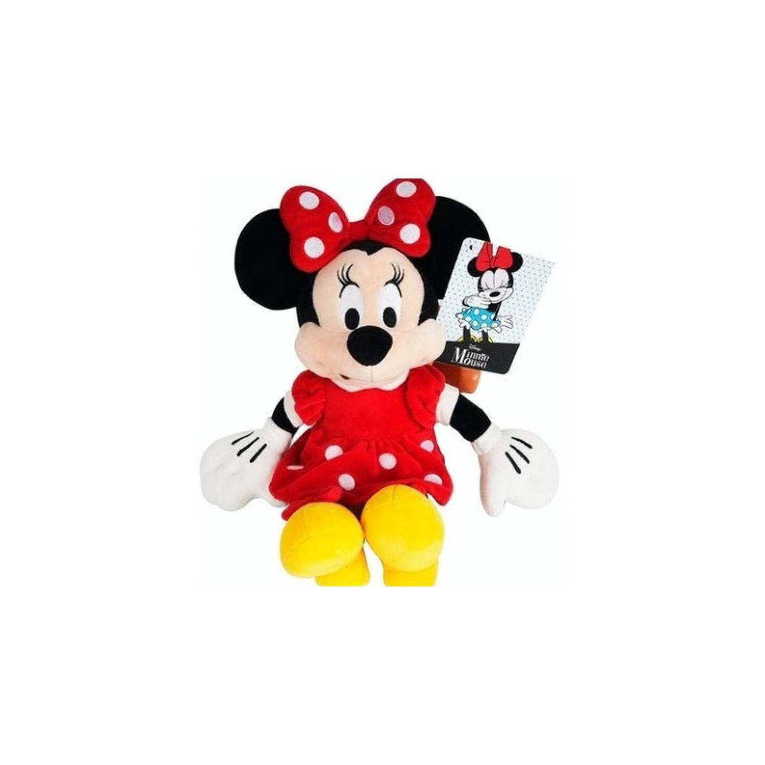 Brinquedo De Pelúcia Minnie Mouse 30 Cm De Altura Disney