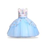 Vestido Princess Unicorn Para Meninas De 6 A 10 Anos