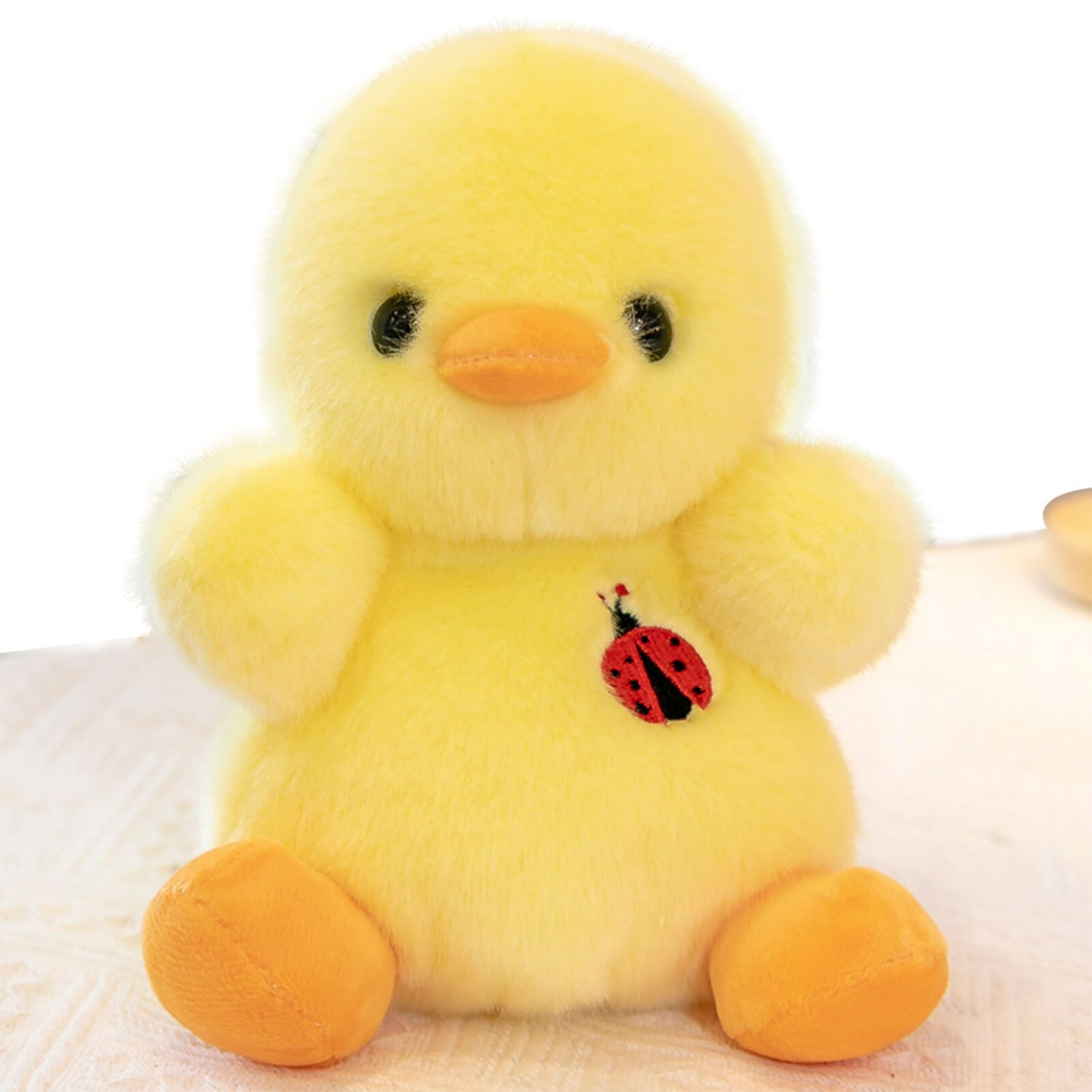 Brinquedo De Pelúcia Soft Baby Chicken 20 Cm Amarelo Para Crianças E Animais De Estimação