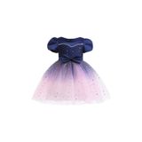 Vestido De Noite Aisha Princess Frozen Anime Blue Para Meninas