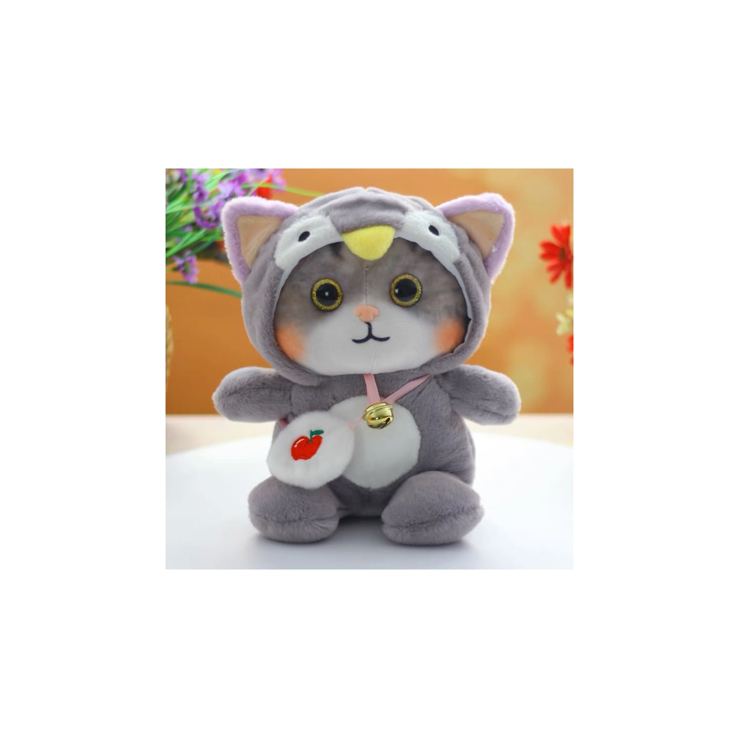 Fantasia De Gato De Pelúcia Kawaii Soft Plush A4 25 Cm