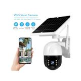 Câmera De Segurança Wifi Alimentada Por Energia Solar Ao Ar Livre 1080p Hd