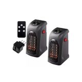 Aquecedor Com Ventilador De Aquecimento Handy Heater 400w 2 Unidades