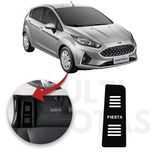 Descanso De Pé Ford New Fiesta 11 A 19 Aço Escovado Preto