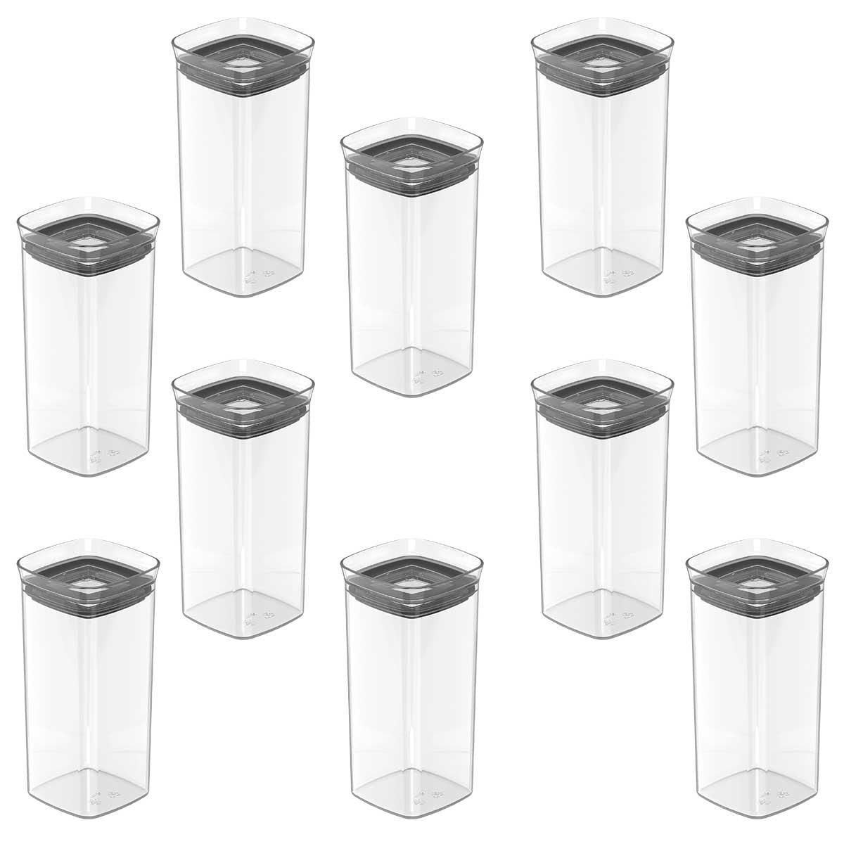 10x Porta Temperos Pote 340ml Organizador Ou Block Hermético