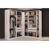 Quarto Casal Modulado Adapt 4 Peças (4 Closets) Qcm09 Branco - Kappesberg