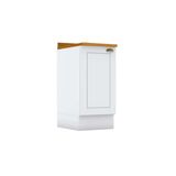 Balcão De Cozinha Americana 1 Porta C/tampo 40cm Branco - Henn