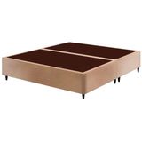 Cama Box Base Queen Sommier Linho Bege (158x198x23) - Ortobom