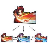 Adesivo De Carro De Anime Wetsynt Wnds-28 3d Holo Adesivo Impermeável