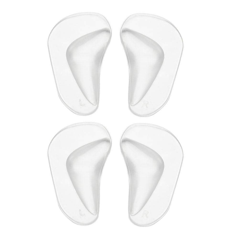 Palmilhas De Silicone Arch Support, 2 Pares Para Pés Planos