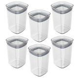 6x Porta Temperos Pote 1l Organizador Ou Block Hermético