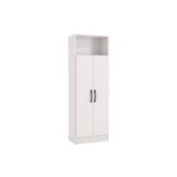 Guarda Roupa Solteiro 2 Portas Multiuso N408 Branco - Kappesberg