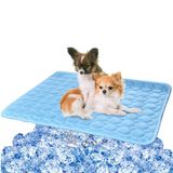 Tapete De Resfriamento Vemee Para Cães E Gatos Ice Silk Blue 70x55cm