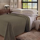 Cobertor De Casal Dyuri Plus Unicolor 1,80x2,20 New Khaki