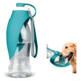 Garrafa De Água Tiovery Dog Walking Portable 600ml Azul