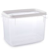 Pote De Plástico Transparente Para Freezer E Micro-ondas 3 Litros Plasutil Ref.2299