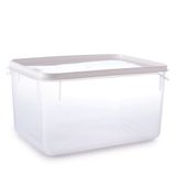 Pote De Plástico Transparente Para Freezer E Micro-ondas 6,5 Litros Plasutil Ref.2302