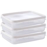 Pote De Plástico Transparente Para Freezer E Micro-ondas 2 Litros Com 3 Unidades Plasutil Ref.2300