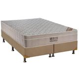 Cama Box King: Colchão Molas Ensacadas Ortobom Superpocket Fort Airtech Spring + Base Crc Suede Clean(193x203)