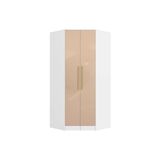 Modulado De Quarto Closet De Canto Oblíquo N531 C/ 2 Portas Adapt Branco/macadamia - Kappesberg