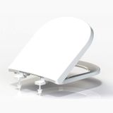 Assento Sanitário Resina Termofixa Soft Close Tupan para Bacia Vogue Plus/Life/Flox/Square Bege