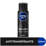 Nivea Men Desodorante Antitranspirante Aerossol Deep Original 150ml Desodorante Antitranspirante Aerosol Nivea 150ml Deep Original