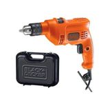 Furadeira De Impacto Black + Decker Com Maleta 3/8 (10mm) 560w 127v Laranja - Tm500kbr