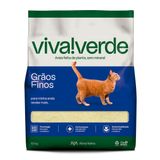 Areia Higiênica Para Gatos Viva Verde Grãos Finos - 10kg