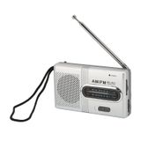 Rádio Sanpyl Small Portable Am Fm Transistor Radio Silver