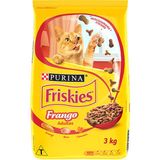 Purina Ração Friskies Delícias Da Fazenda Para Gatos Adultos Sabor Frango, 3kg