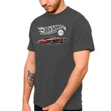 Camiseta Hot Wheels Cinza Escuro M - Fun Divirta-se