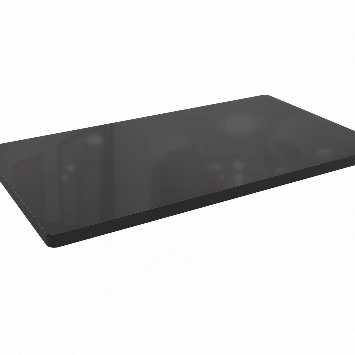 Tampo De Mesa De Jantar Com Vidro 160x90 Preto