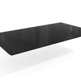 Tampo De Mesa De Jantar Com Vidro 160x90 Preto