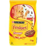 Ração Friskies Delícias Da Fazenda Para Gatos Adultos Sabor Frango - 1kg Purina - Sabor Frango