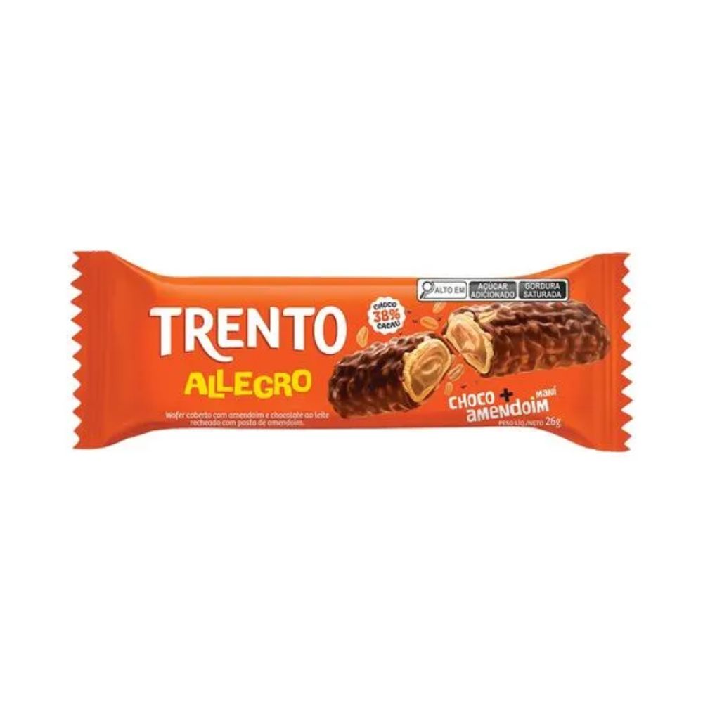 Chocolate Trento Allegro Choco Amendoim 26g