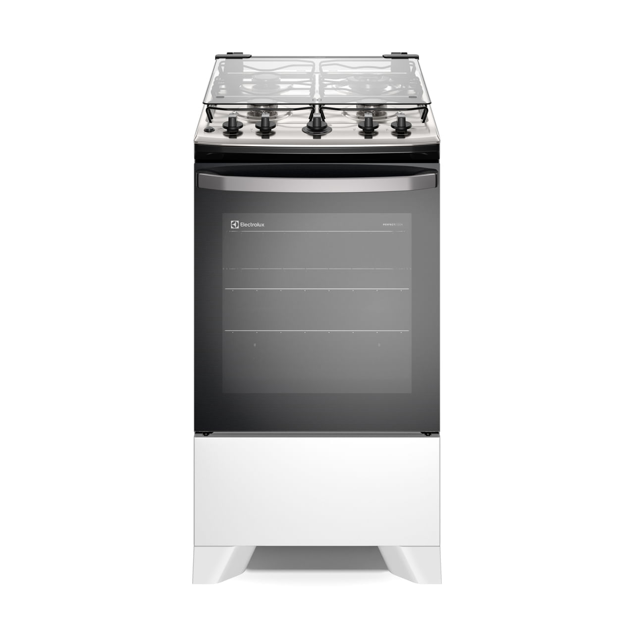 Fogão 4 Bocas Electrolux Branco Efficient Com Mesa Inox, Perfectcook E Vaporbake (fe4ib) Bivolt